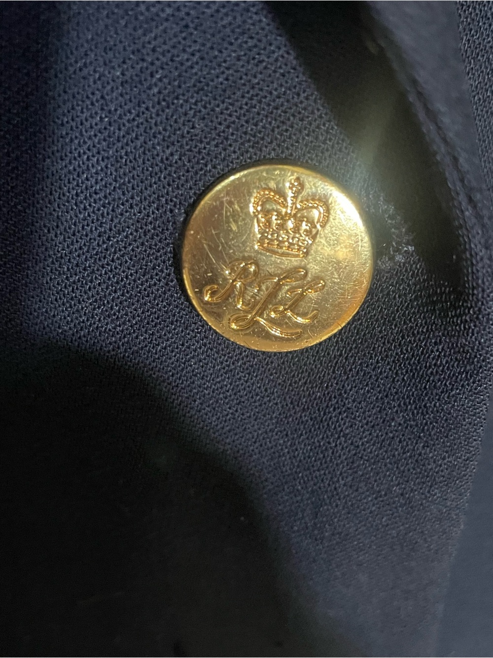 Ralph Lauren Blazer Wool Women’s 10 Navy RL Crown Crest Buttons Preppy Academia - Picture 7 of 10